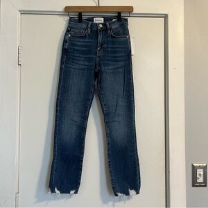 Frame Denim Le High Straight Women's 24 Distressed Blue Jeans NWT high rise